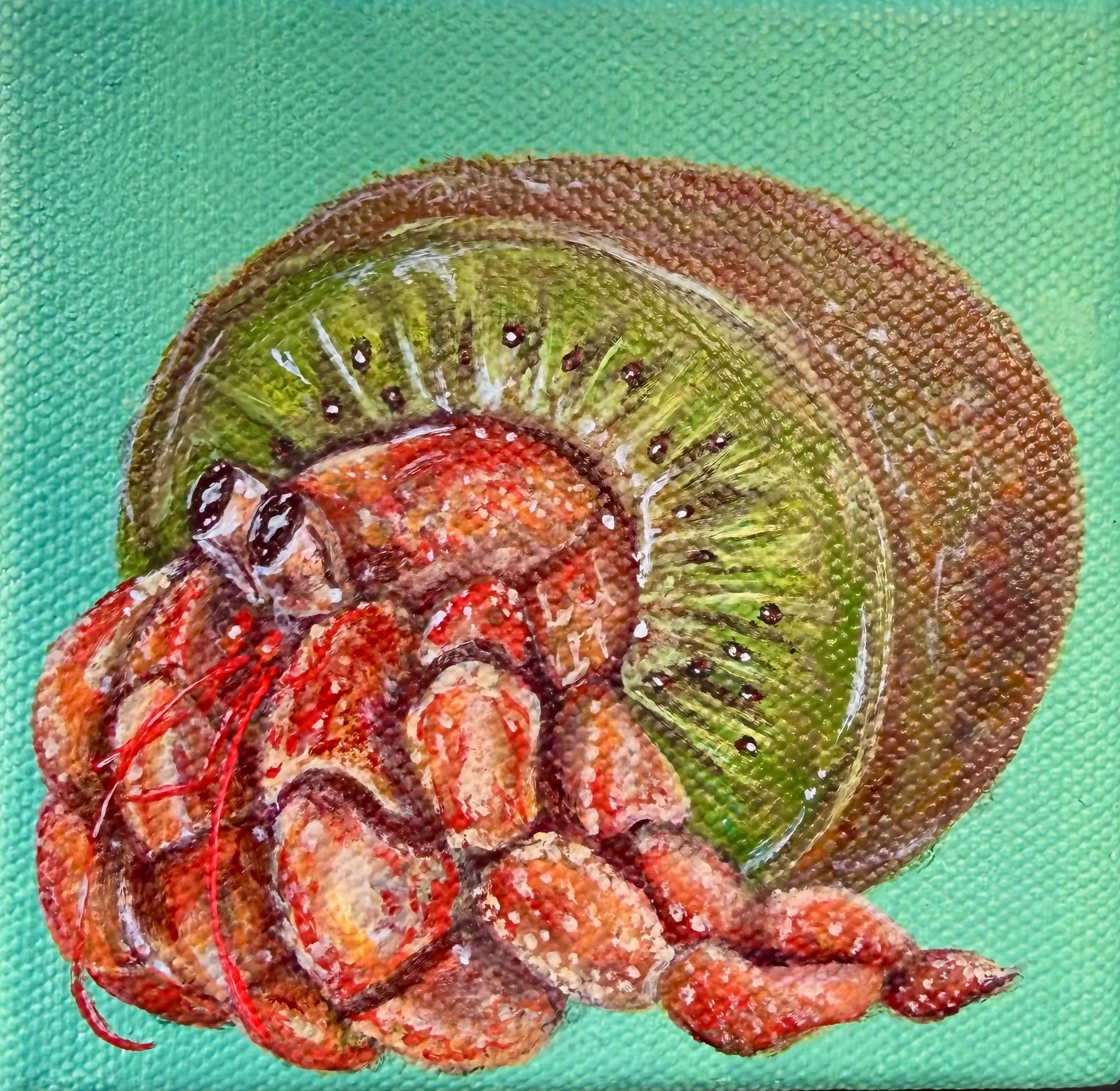 “Hermies Series” 6x6 Acrylic On Canvas