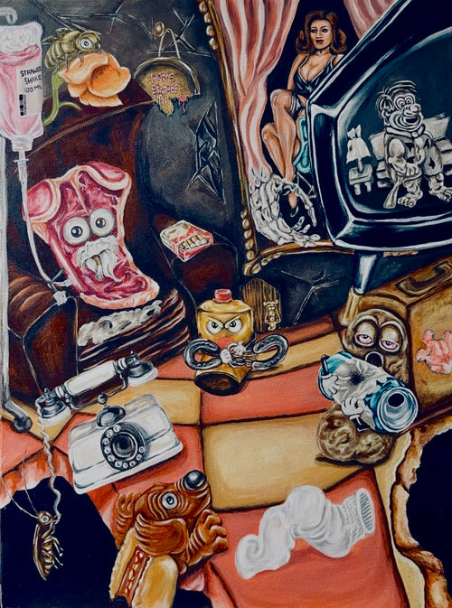 “Broken” 18x24 Acrylic On Canvas