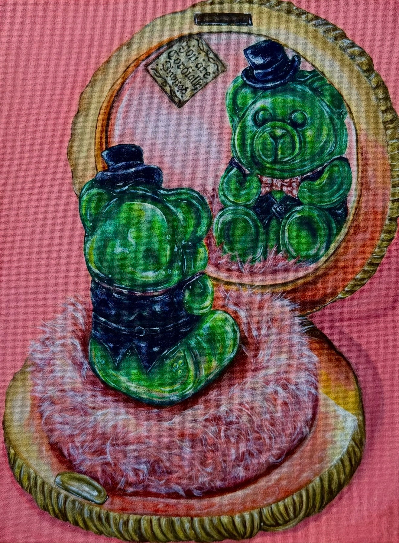“Cordially Invited” Acrylic On Canvas