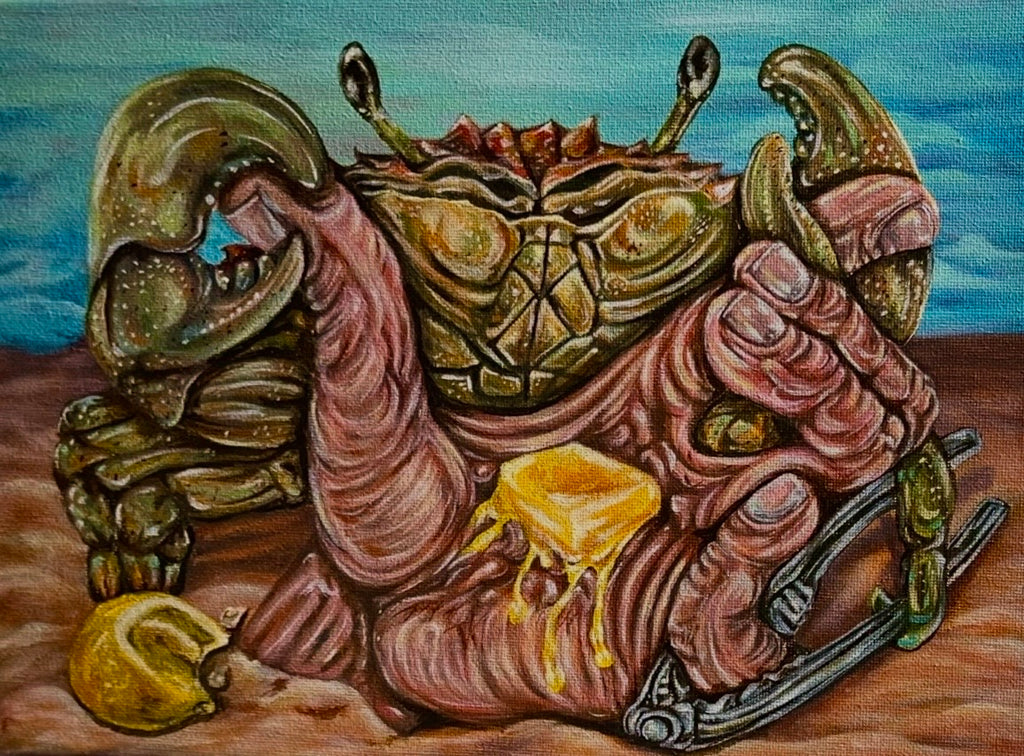 “Finger Cluster” 9x12 Acrylic On Canvas