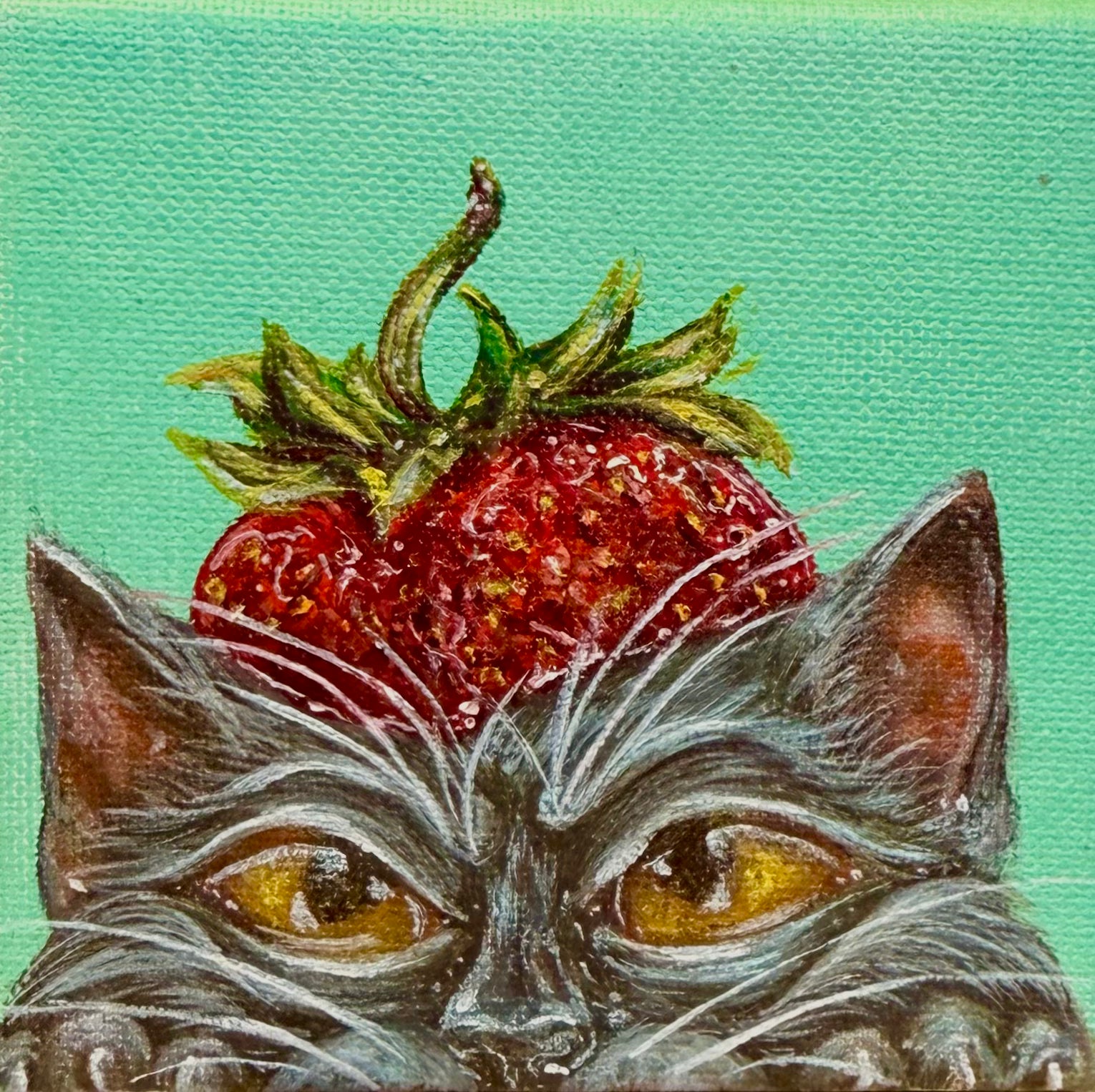 Affordable And Adorable Series 4x4 Acrylic On Canvas