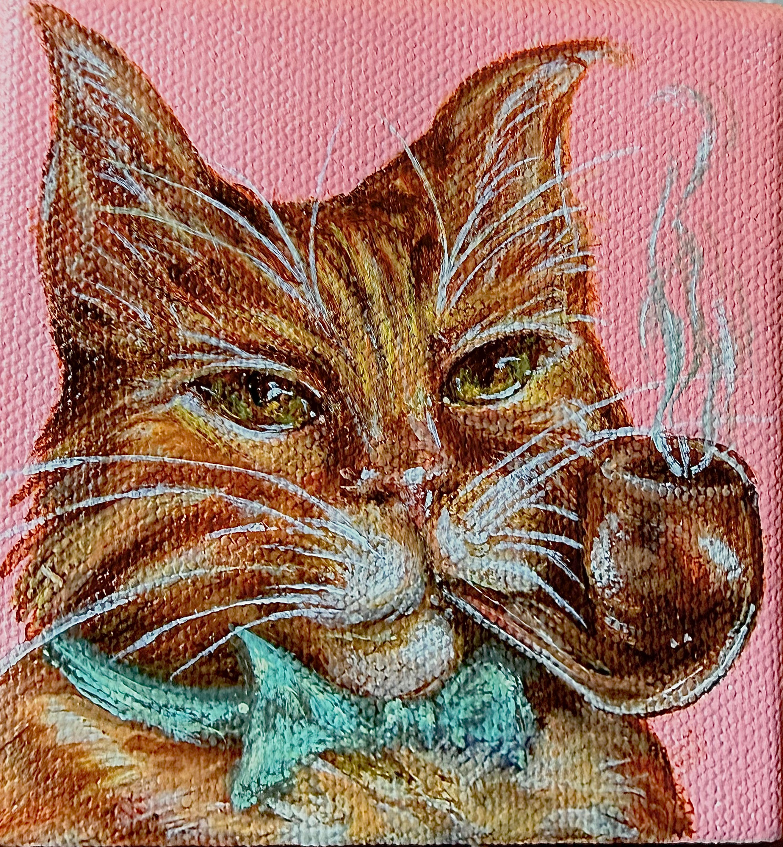 Affordable And Adorable Series 4x4 Acrylic On Canvas