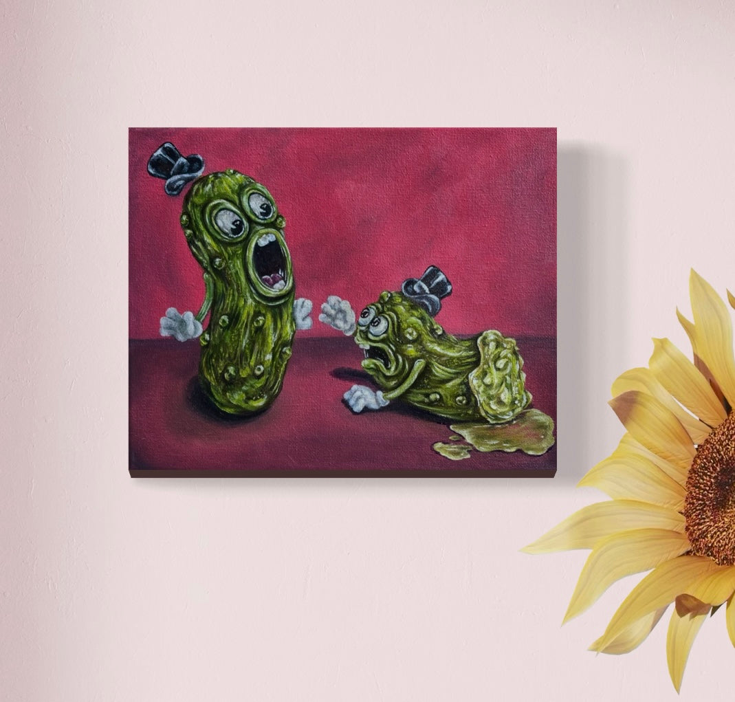“Pickles Farewell” 8x10 Oil On Canvas