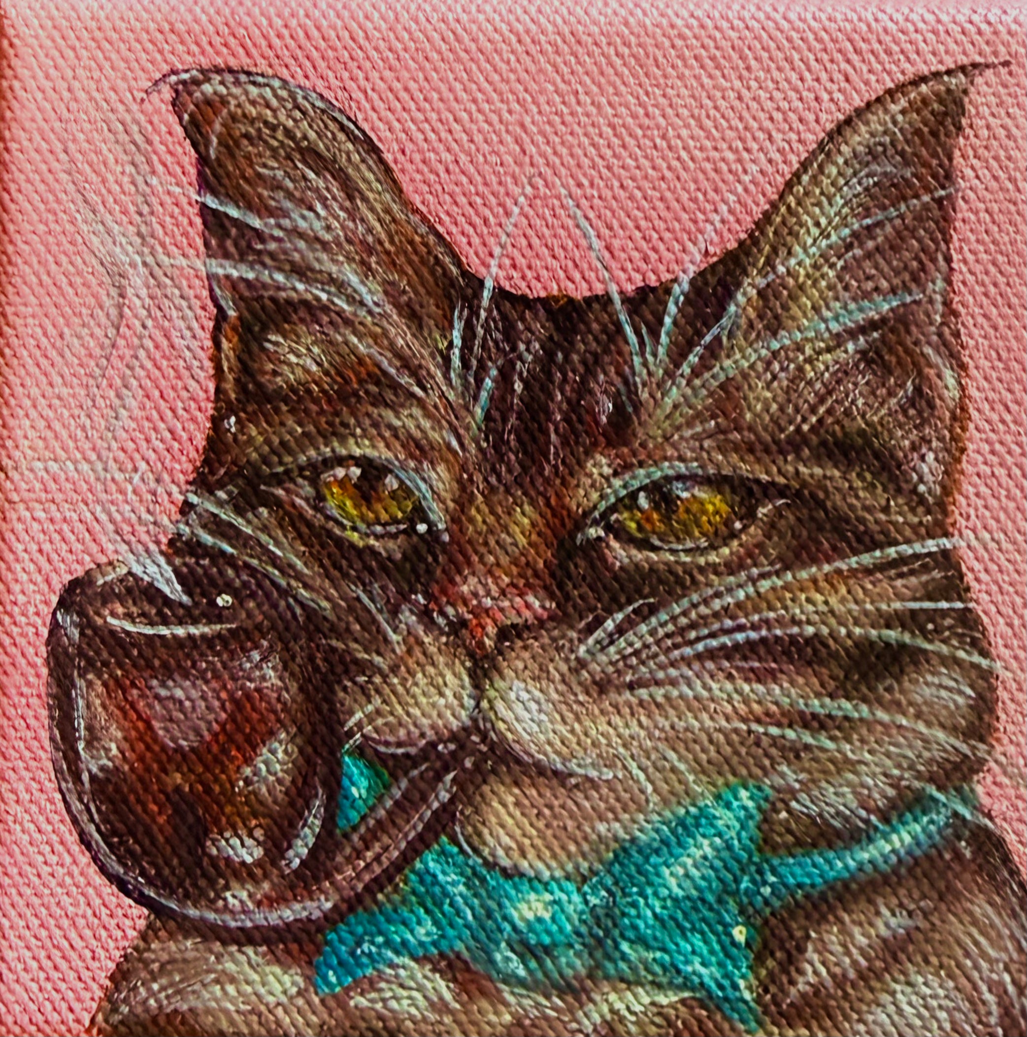 Affordable And Adorable Series 4x4 Acrylic On Canvas