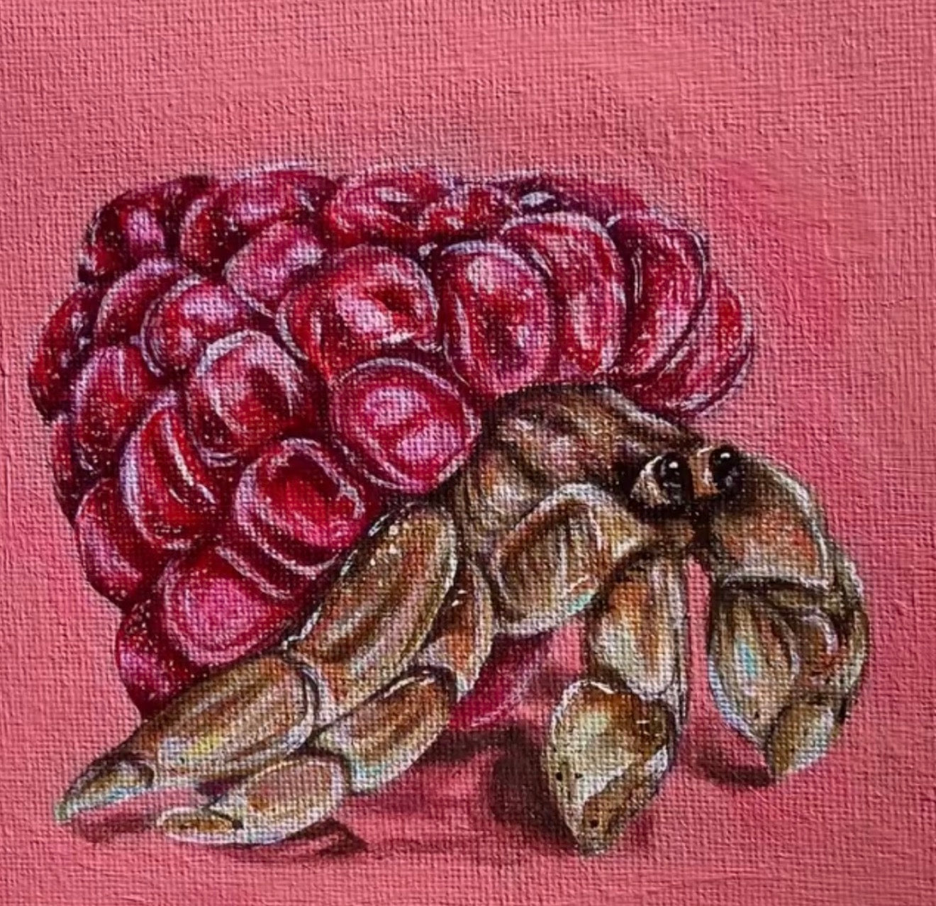 “Hermies Series” 6x6 Acrylic On Canvas