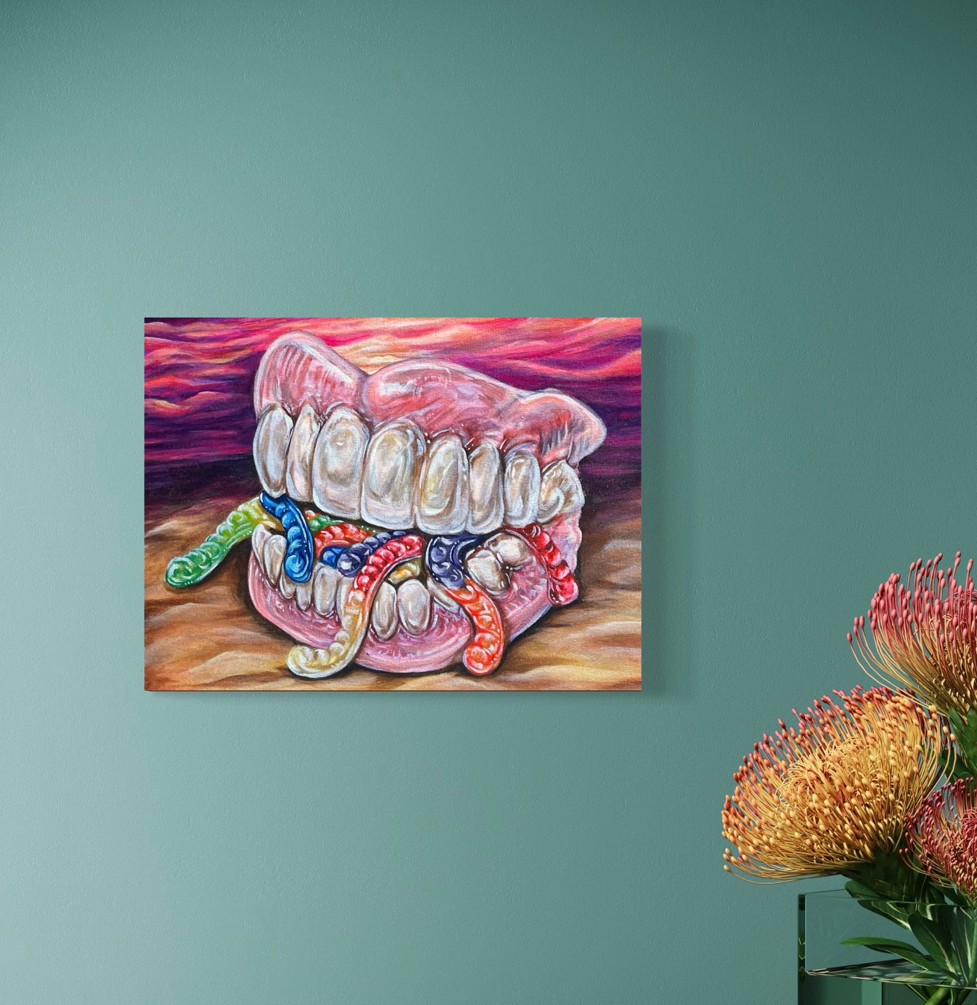 “Gummy” 12x16 Acrylic On Canvas