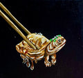 “Turtle Dumpling” 6x6 Acrylic On Canvas