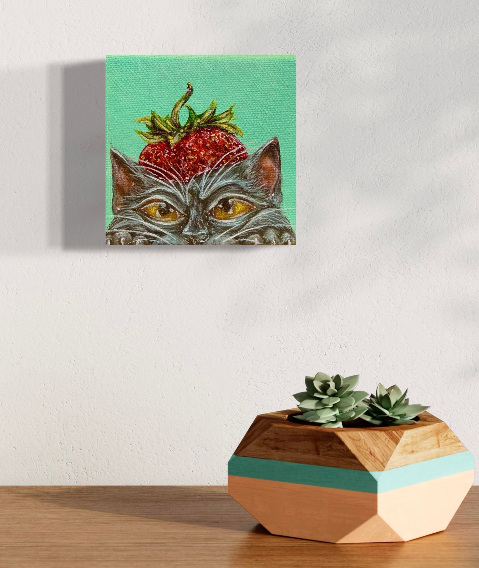 Affordable And Adorable Series 4x4 Acrylic On Canvas