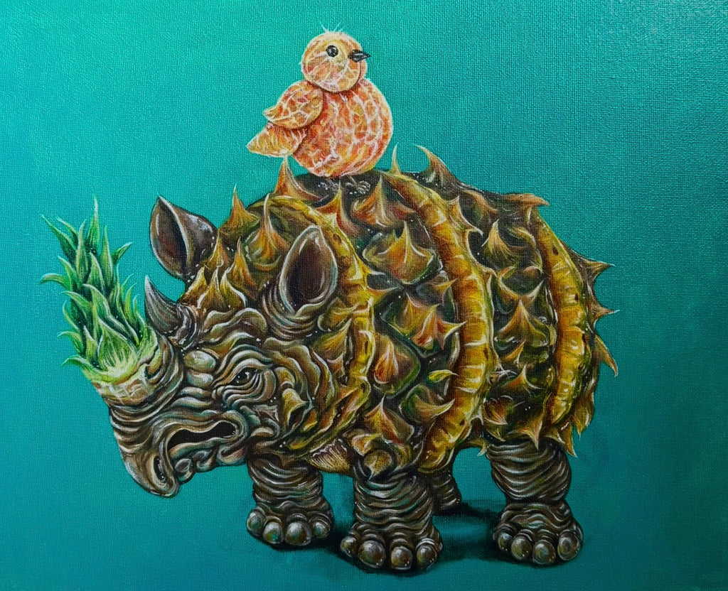 “Pinocerous” 12x16 Acrylic On Canvas