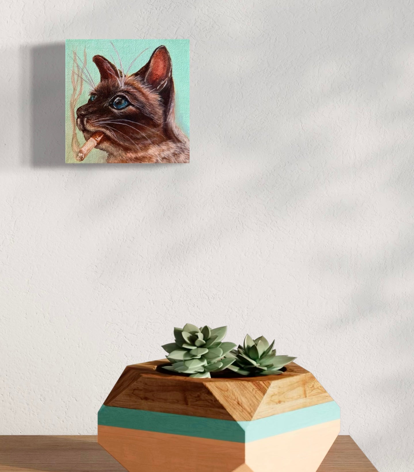 Affordable And Adorable Series 4x4 Acrylic On Canvas
