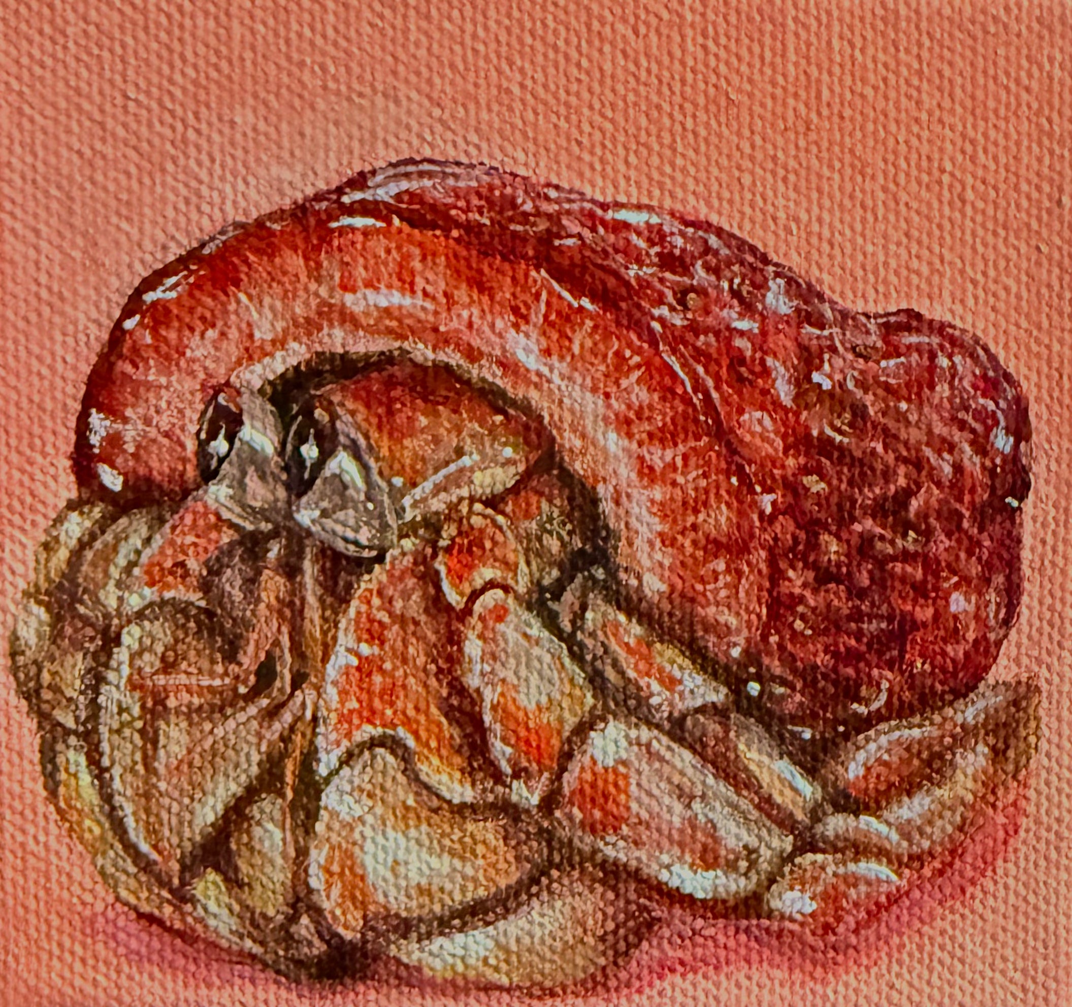 “Hermies Series” 6x6 Acrylic On Canvas