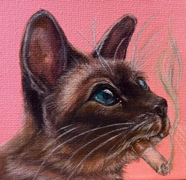 Affordable And Adorable Series 4x4 Acrylic On Canvas