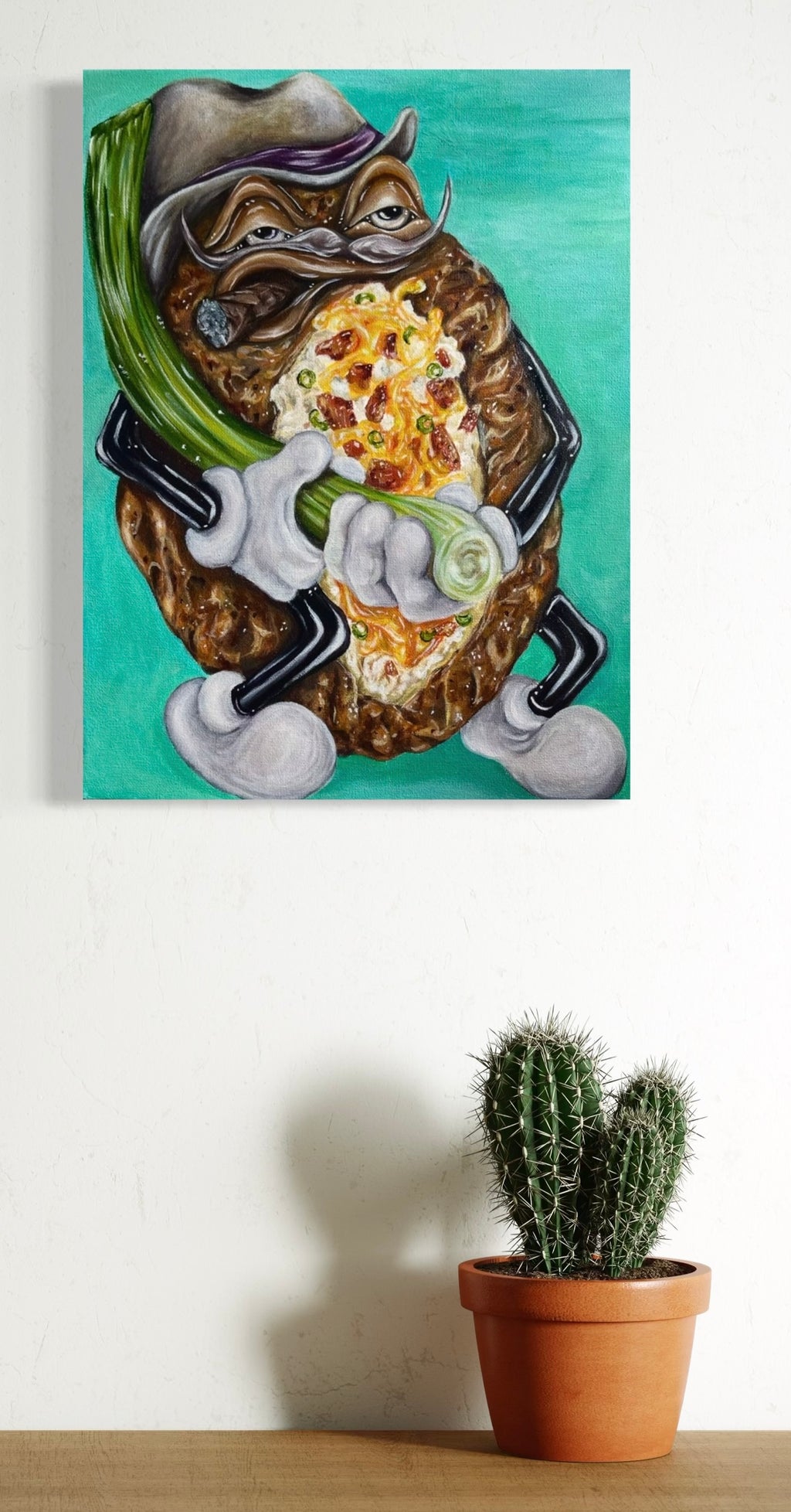 “Fully Loaded” 12x16 Acrylic On Canvas
