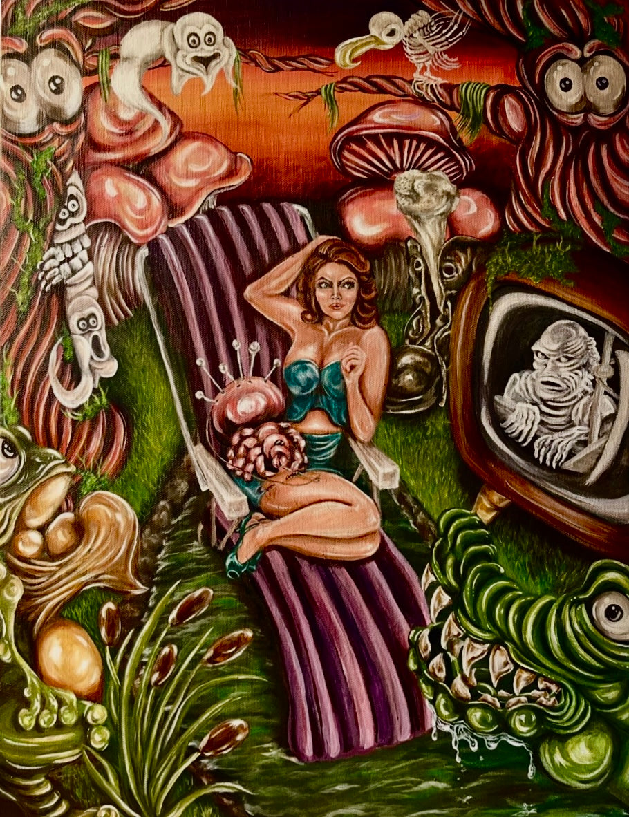 “Swamp Queen” 18x24 Acrylic On Canvas
