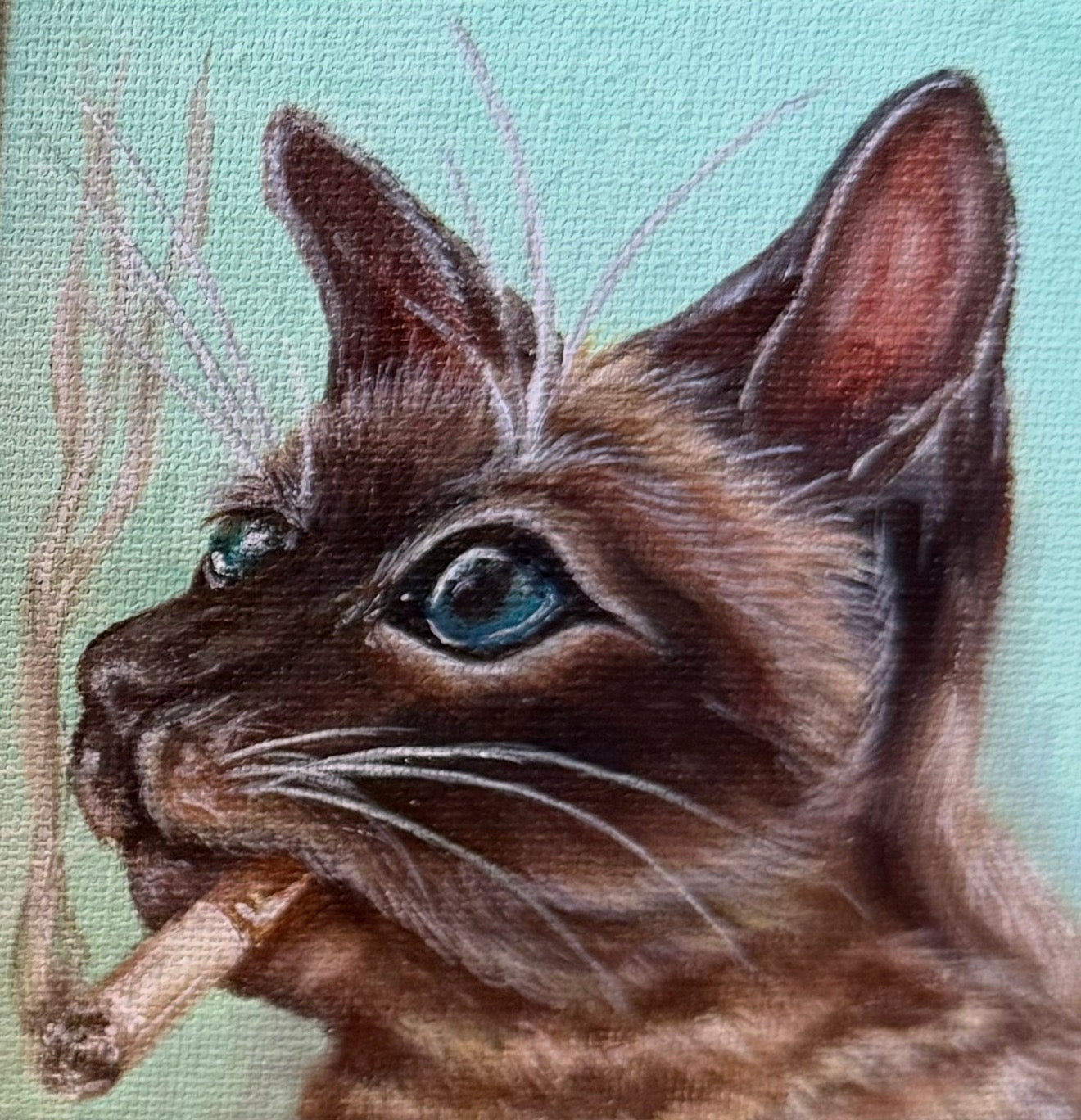 Affordable And Adorable Series 4x4 Acrylic On Canvas