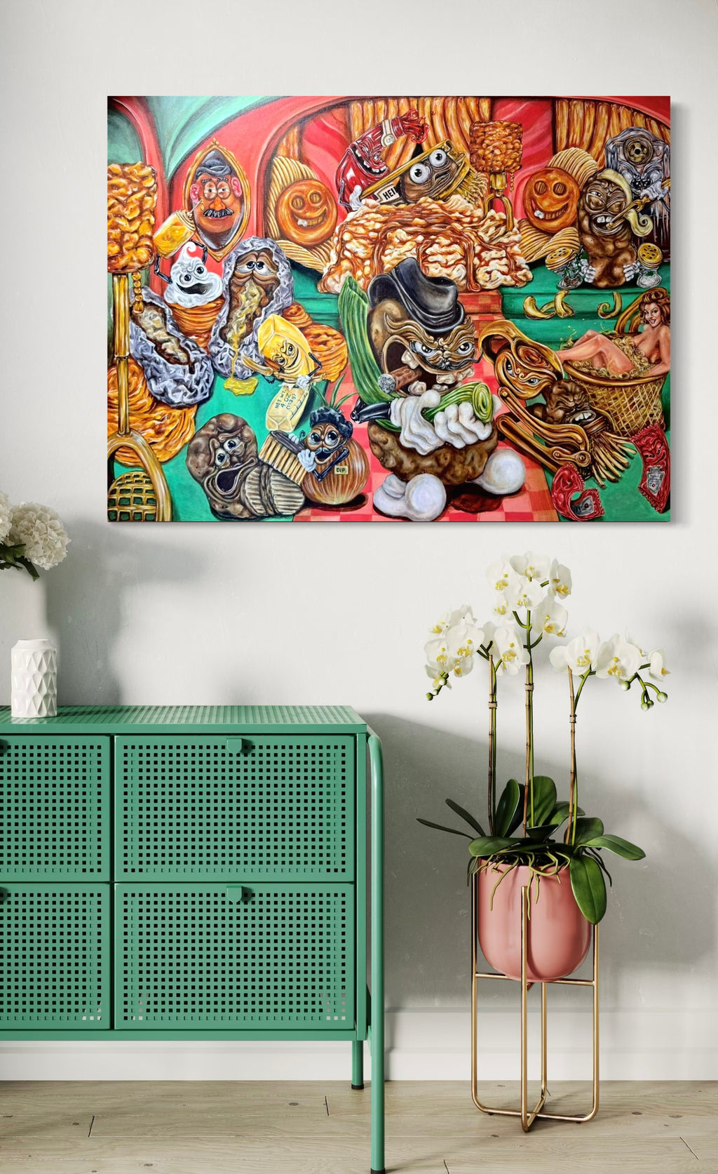 “Potato Sanctuary” 30x40 Acrylic On Canvas