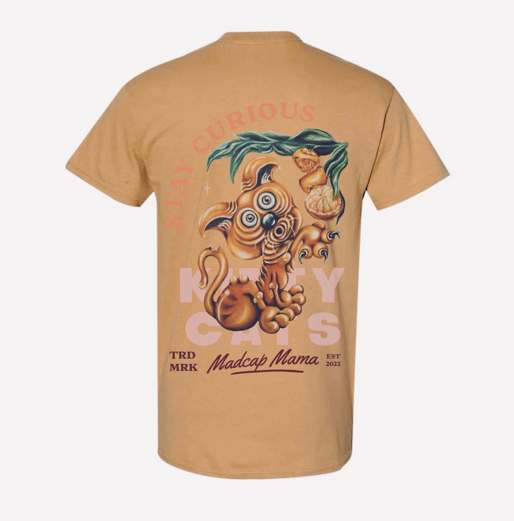 Stay Curious Kitty Cat T-Shirt