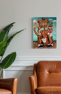 “Kitty Jackpot” 18x24 Acrylic On Canvas