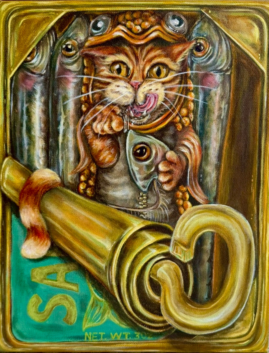 “Sardine Surprise” 11x14 Acrylic On Canvas
