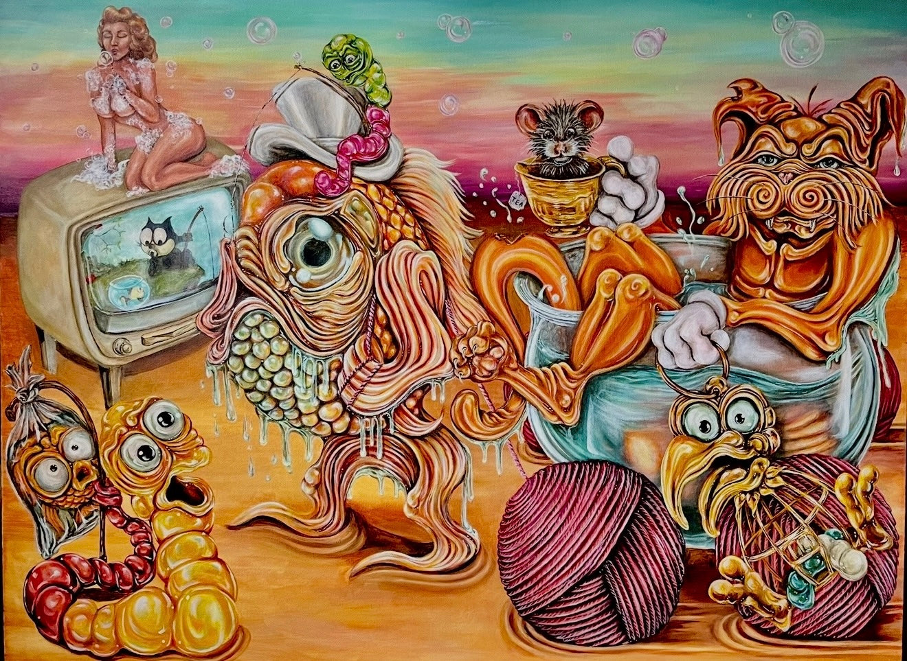 “Catfish” 30x40 Acrylic On Canvas