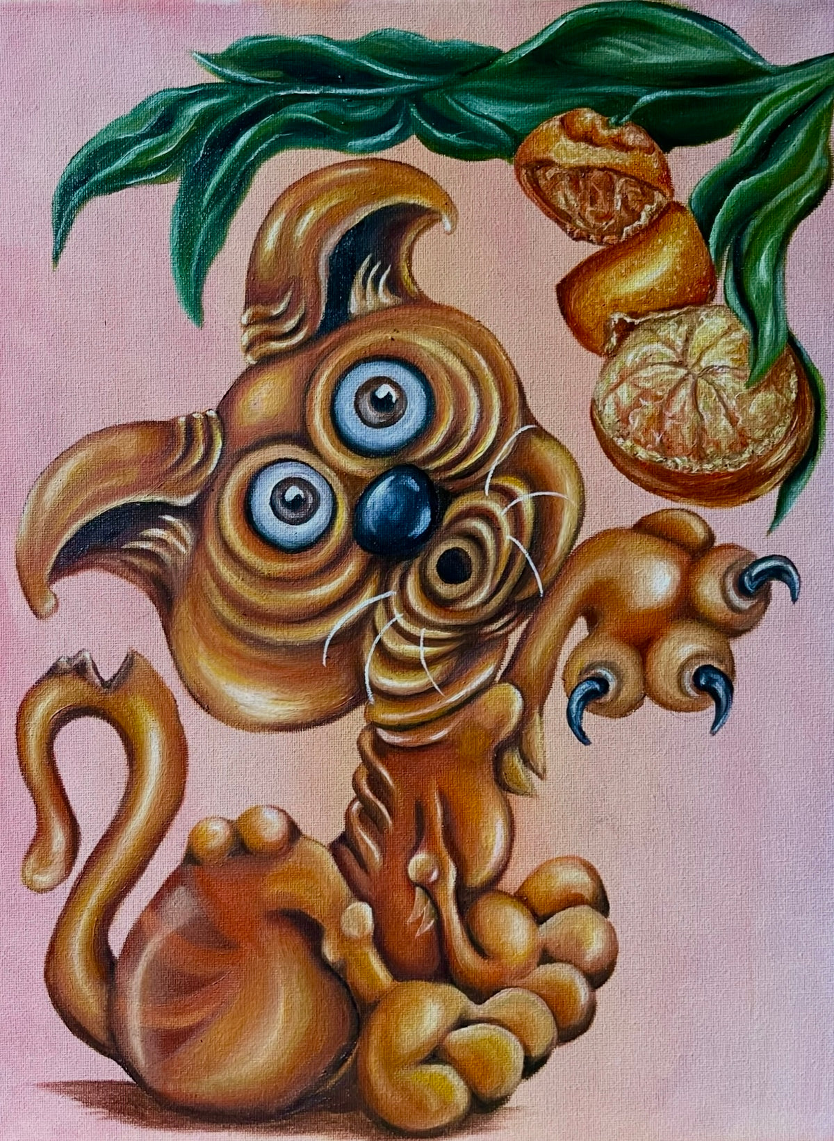 “Curious Clementine” 12x16 Acrylic On Canvas