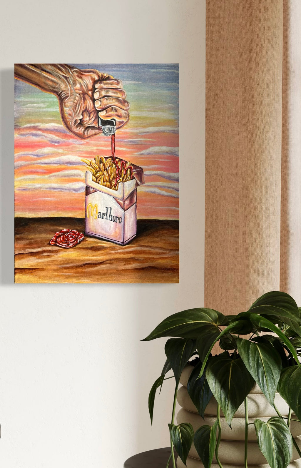 “Criminal Indulgences” 12x16 Acrylic On Canvas