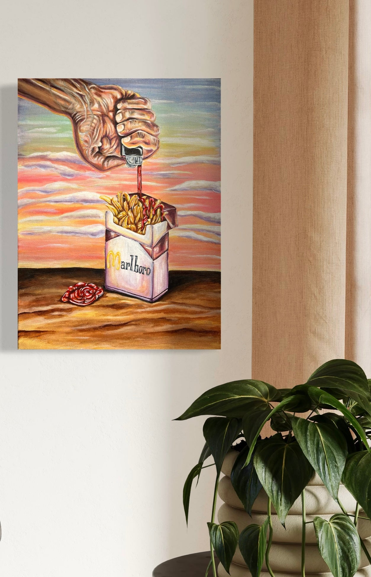 “Criminal Indulgences” 12x16 Acrylic On Canvas