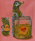 “Pickle Pool” 8x10 Acrylic On Canvas