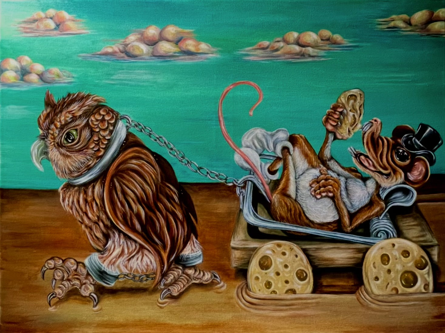 “Trap” 18x24 Acrylic On Canvas