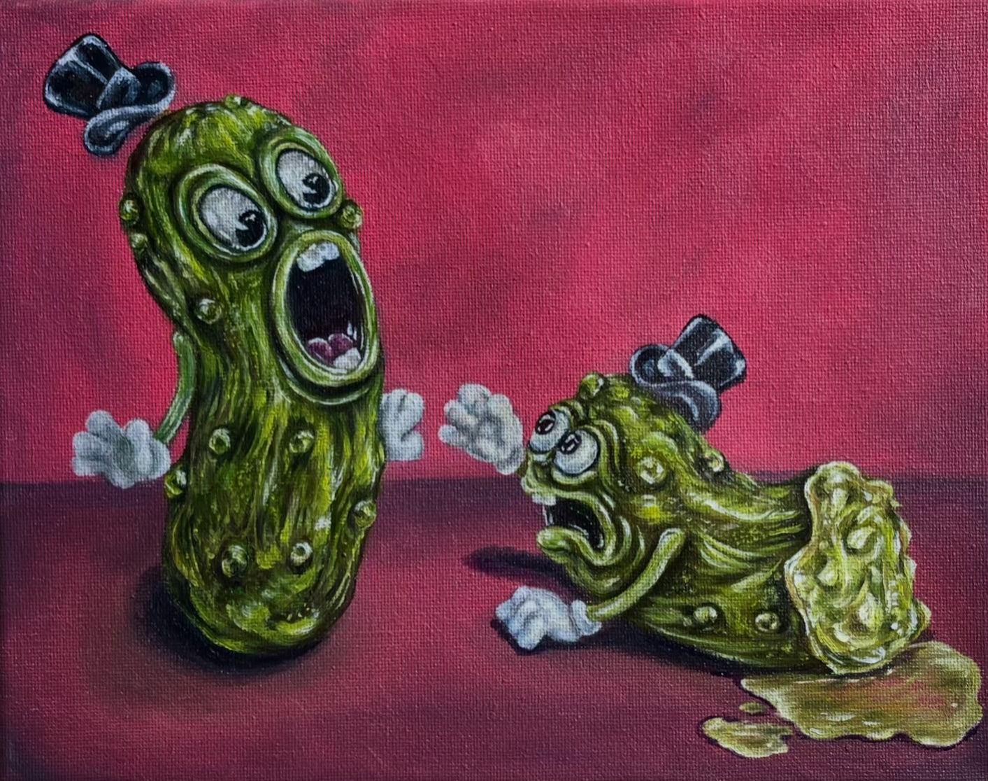“Pickles Farewell” 8x10 Oil On Canvas