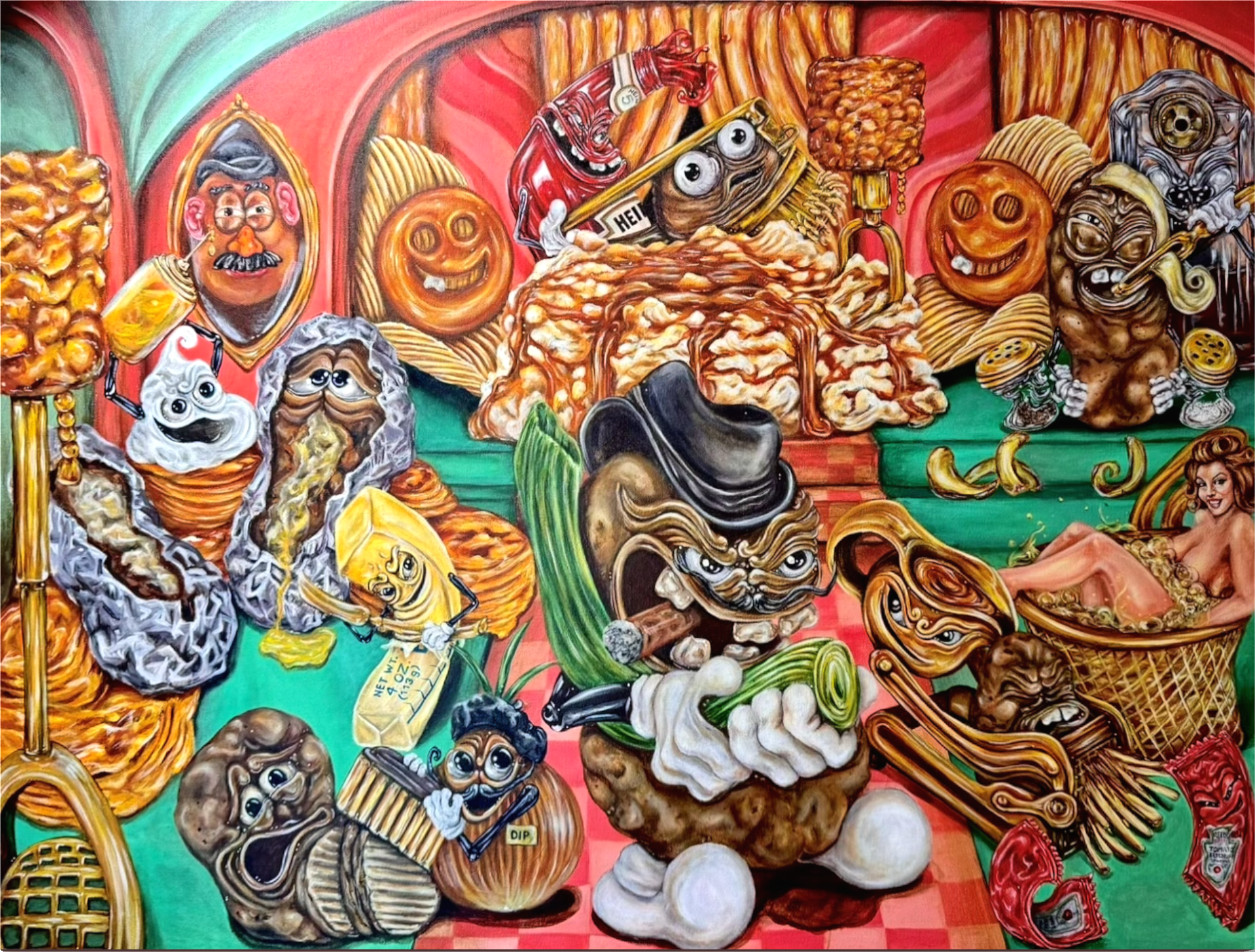 “Potato Sanctuary” 30x40 Acrylic On Canvas